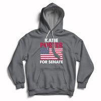 Retro Katie Porter 2024 Whiteboard For Senate California Democrat American Flag Hoodie - Wonder Print Shop