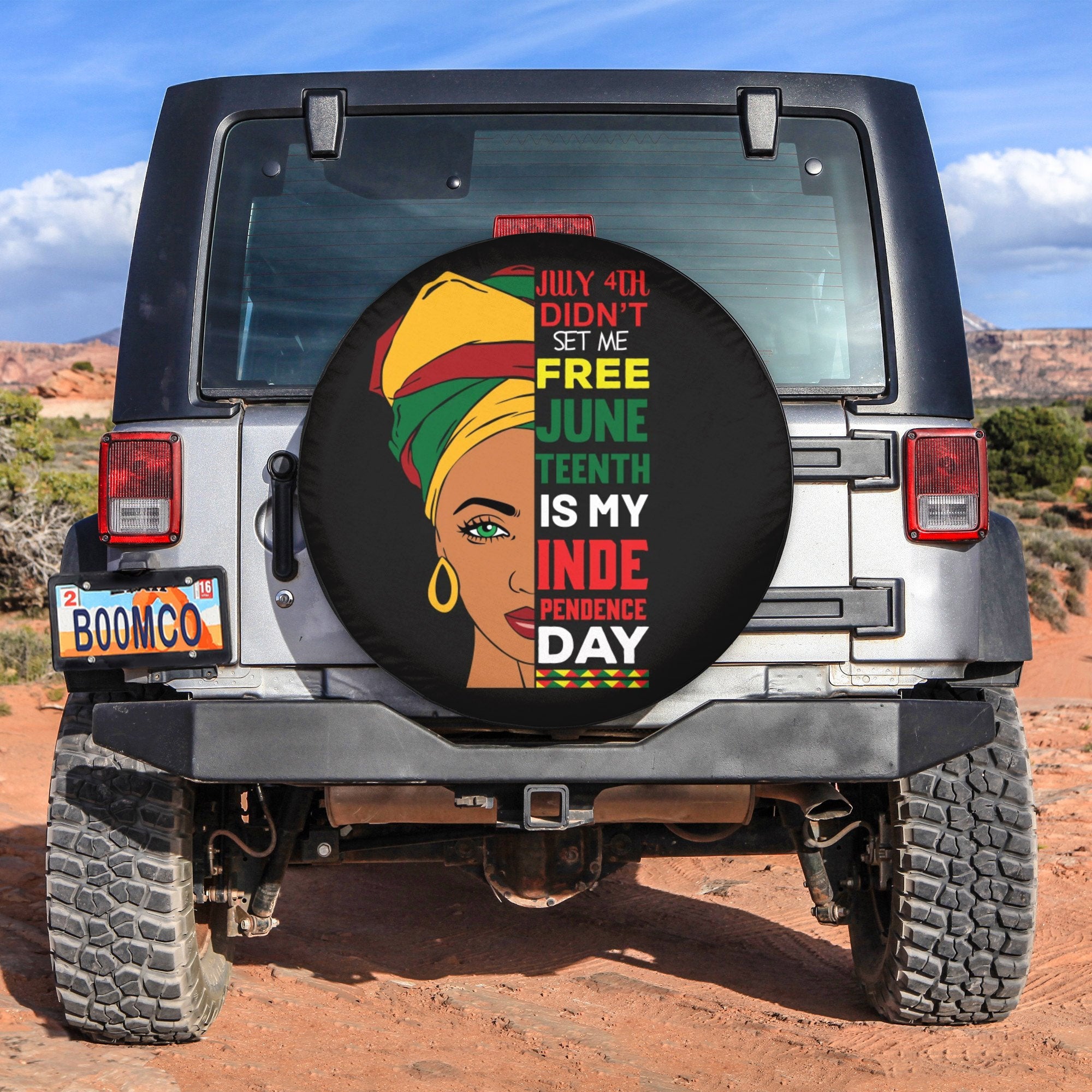 African Tire Covers - Juneteenth Spare Tire Cover July 4th Didn't Set Me Free Juneteenth Is My Independence Day NO.191 LT8