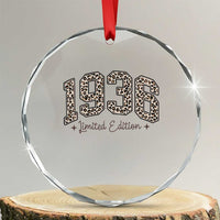 1936 Retro Birthday Crystal Glass Ornament 90 Year Old Leopard 90th Birthday Gifts For Women