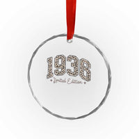 1936 Retro Birthday Crystal Glass Ornament 90 Year Old Leopard 90th Birthday Gifts For Women