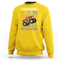 I Crushed 120 Days Of School Funny 120 Days Survivor Truck Kids Sweatshirt - Wonder Print Shop