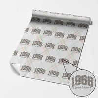 1966 Retro Birthday Wrapping Paper Roll 60 Year Old Leopard 60th Birthday Gifts For Women