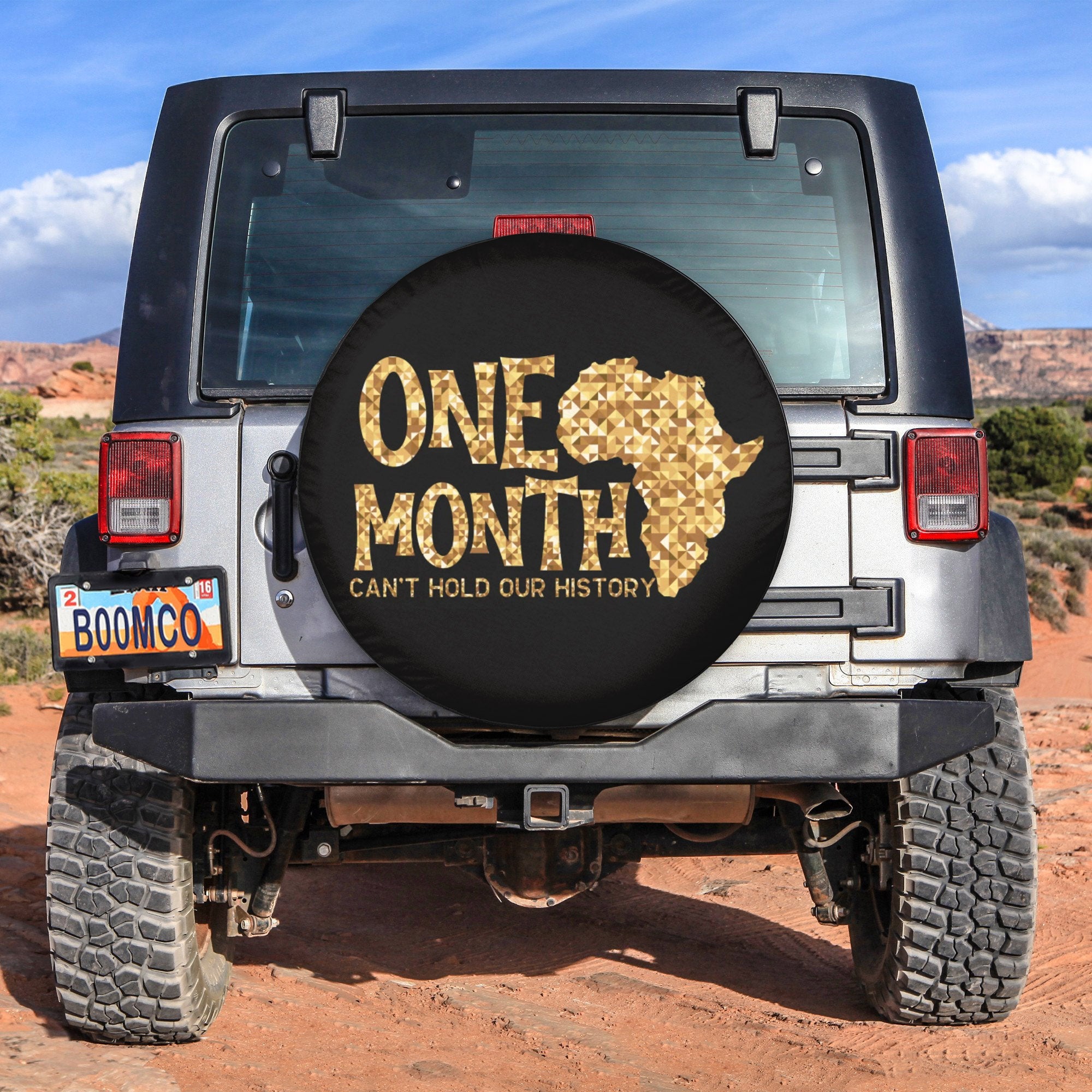 African Tire Covers - Juneteenth Spare Tire Cover One Month Can't Hold Our History NO.197 LT8