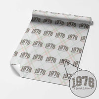 1976 Retro Birthday Wrapping Paper Roll 50 Year Old Leopard 50th Birthday Gifts For Women