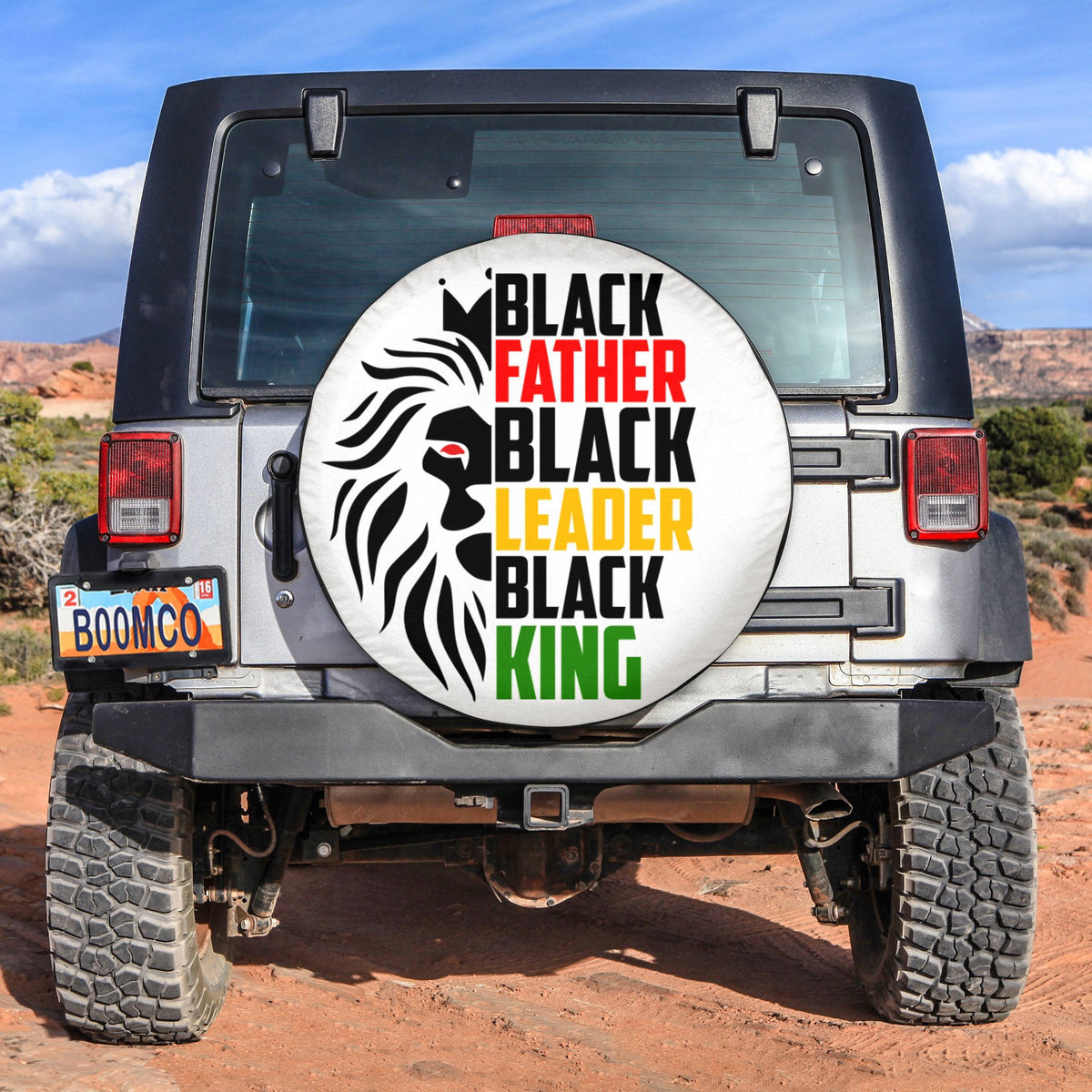 African Tire Covers - Juneteenth Spare Tire Cover Black Father Black Leader Black King NO.198 LT8 - Wonder Print Shop