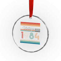 1984 Retro Birthday Crystal Glass Ornament Vintage 42th Birthday Gift Classic 90s Style - Wonder Print Shop