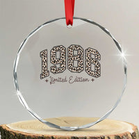 1986 Retro Birthday Crystal Glass Ornament 40 Year Old Leopard 40th Birthday Gifts For Women