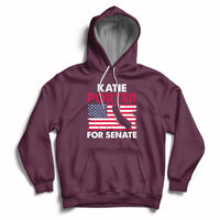 Retro Katie Porter 2024 Whiteboard For Senate California Democrat American Flag Hoodie - Wonder Print Shop