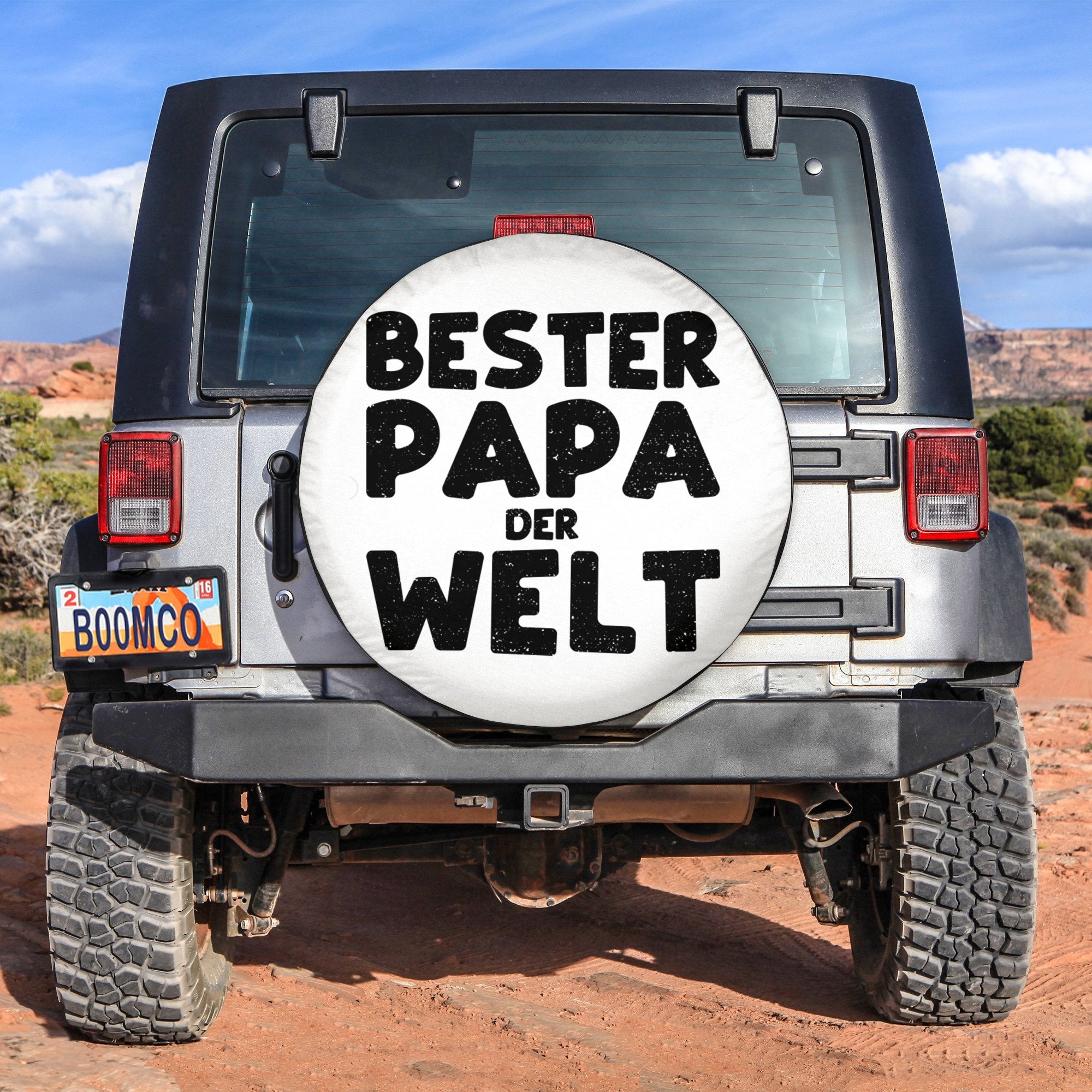 Father's Day Tire Covers - Bester Papa Der Welt Spare Tire Cover NO.199 LT8 - Wonder Print Shop