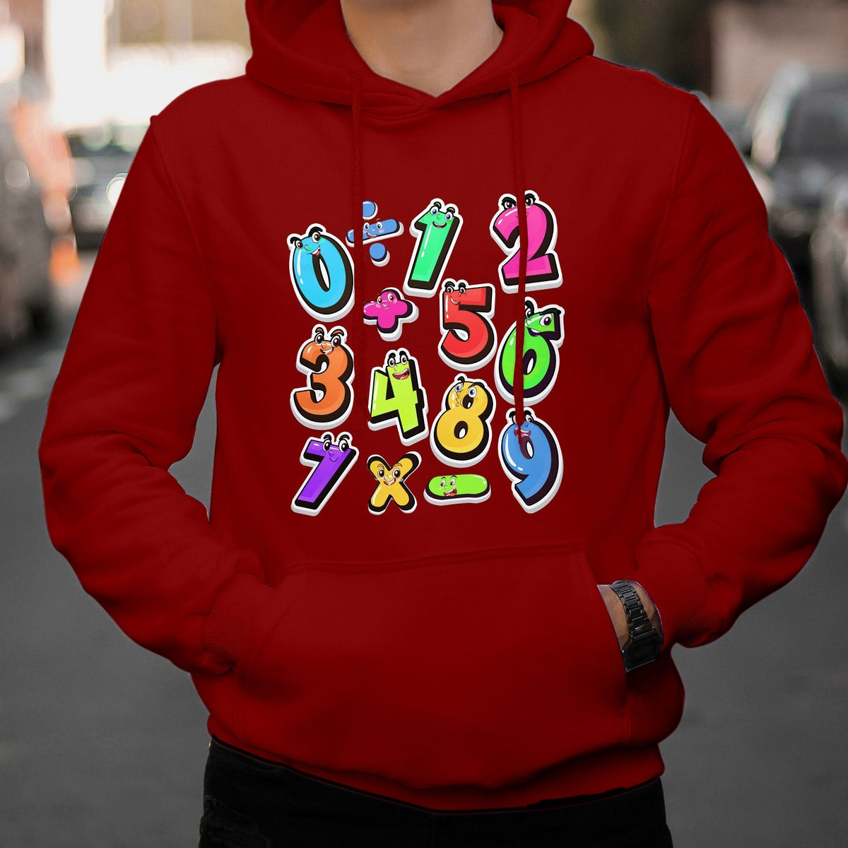 Numbers Math Calculation Symbols Number Day Math Day Numbers Costume Let's Have Fun With The Numbers Hoodie - Wonder Print Shop