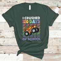 I Crushed 120 Days Of School Funny 120 Days Survivor Truck Kids T Shirt - Wonder Print Shop