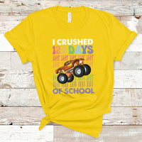 I Crushed 120 Days Of School Funny 120 Days Survivor Truck Kids T Shirt - Wonder Print Shop