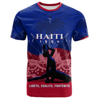 Haiti T Shirt Negre Marron With Coat Of Arms Polynesian Style - Wonder Print Shop