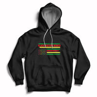 Black History Month Black Pride African American Pride Flag Hoodie - Wonder Print Shop