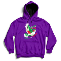 Women Life Freedom Farsi Support Iran Pigeon Hoodie - Wonder Print Shop