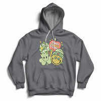 Groovy Retro Happy 120 Days Of School Feeling Cray Cray Teacher Student Hoodie - Wonder Print Shop