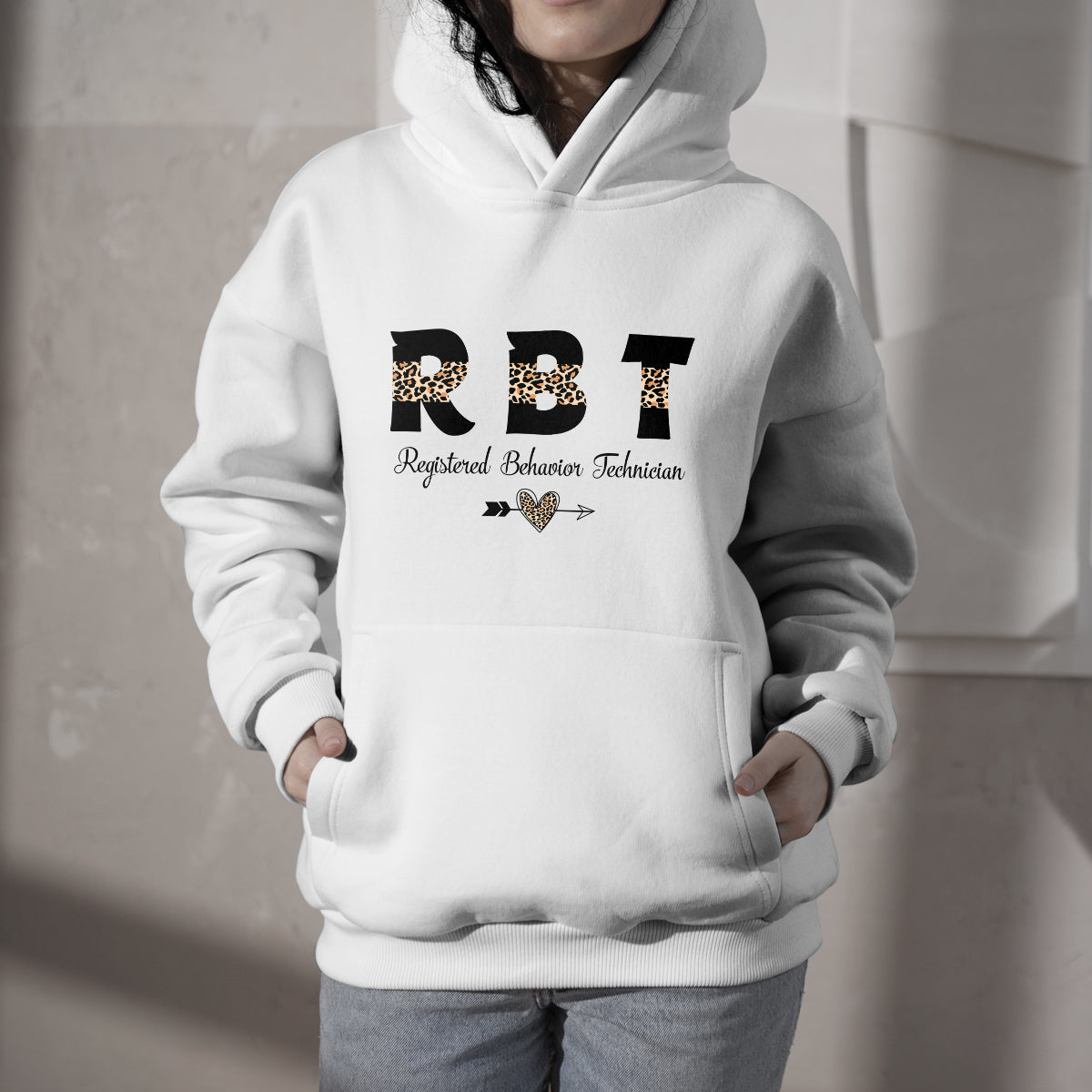 RBT Registered Behavior Technican ABA Leopard, RBT Hoodie - Wonder Print Shop