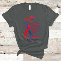 I Wear Red And Blue For Heart Disease Warrior CHD Month T-Shirt - Wonder Print Shop
