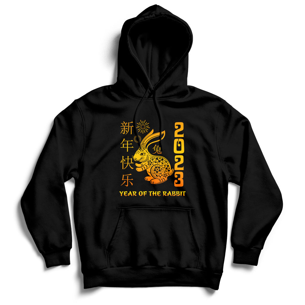 Happy Chinese New Rabbit Year 2023 Year Of The Rabbit Hoodie - Wonder Print Shop