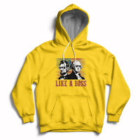 Like A Boss Presidents' Day Washington Abe Lincoln Hoodie - Wonder Print Shop