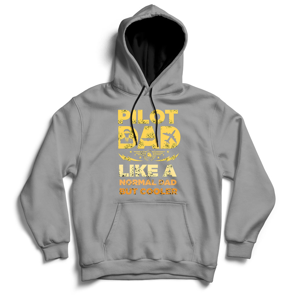 Funny Pilot Art For Dad Men Aviation Airplane Pilot Hoodie - Wonder Print Shop