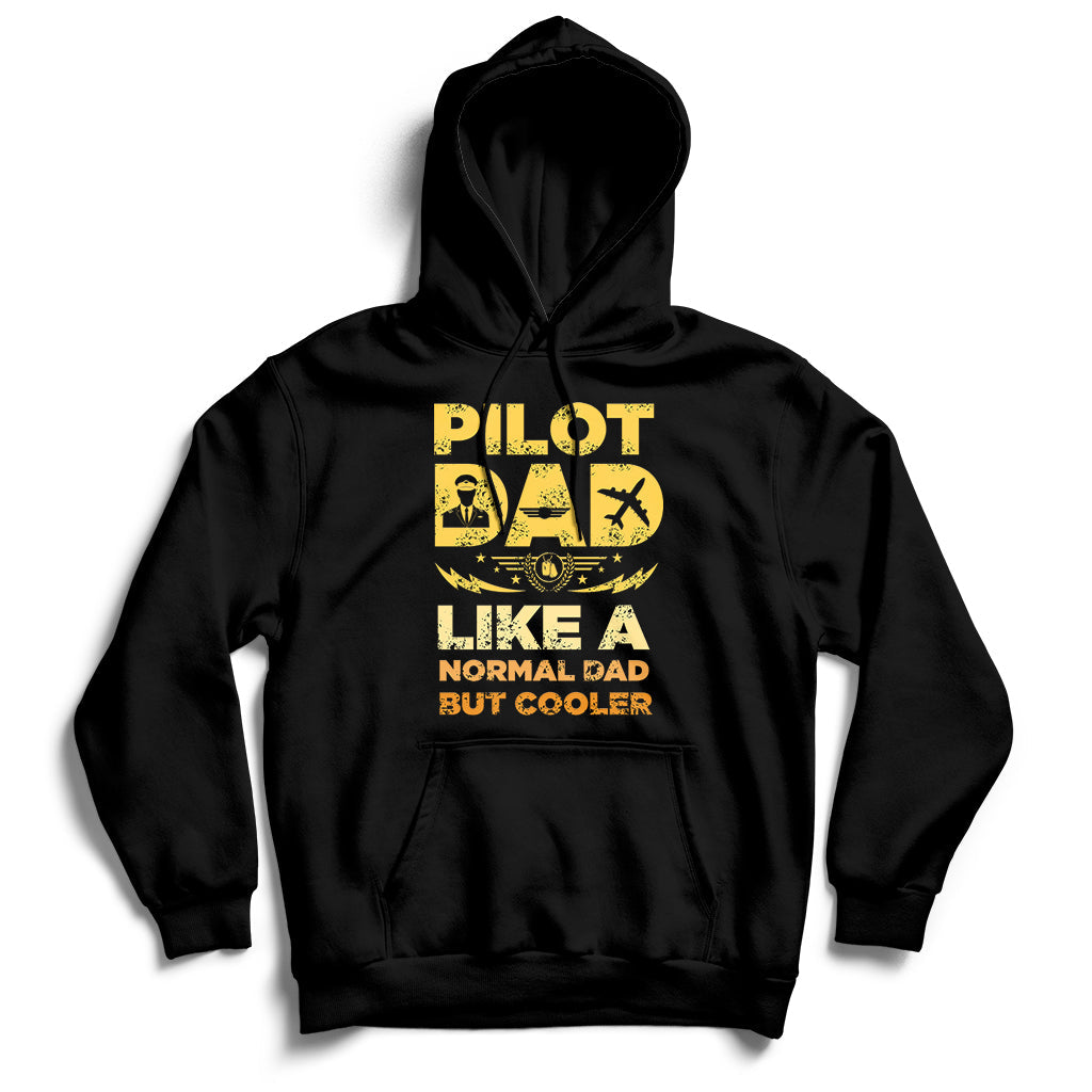 Funny Pilot Art For Dad Men Aviation Airplane Pilot Hoodie - Wonder Print Shop