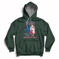 American By Birth Texan By The Grace Of God Texas State Skull Texas Pride Hoodie - Wonder Print Shop