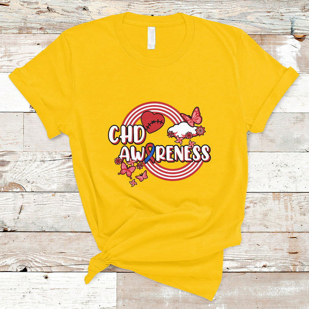 Rainbow CHD Congenital Heart Defect Awareness Heart Disease T-Shirt - Wonder Print Shop