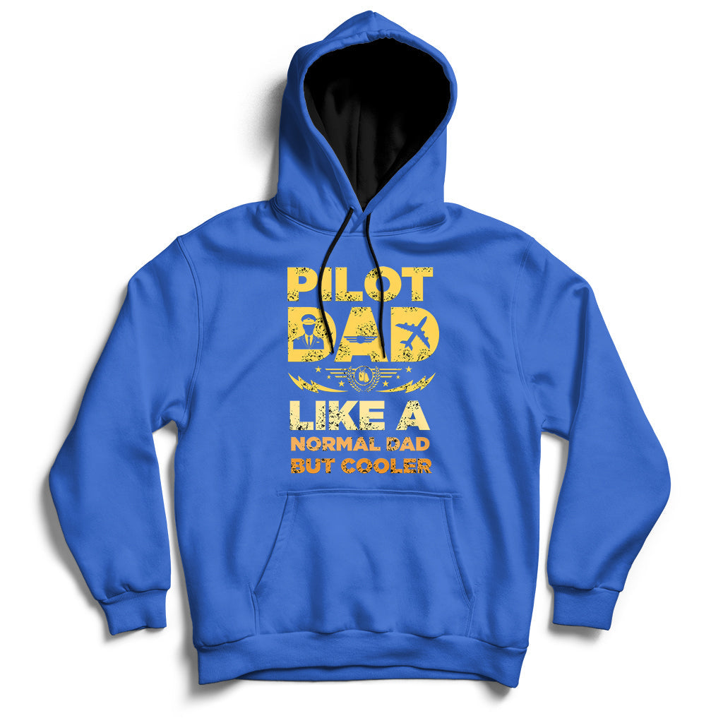 Funny Pilot Art For Dad Men Aviation Airplane Pilot Hoodie - Wonder Print Shop