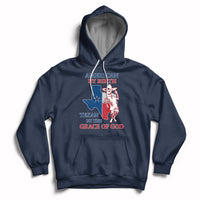 American By Birth Texan By The Grace Of God Texas State Skull Texas Pride Hoodie - Wonder Print Shop