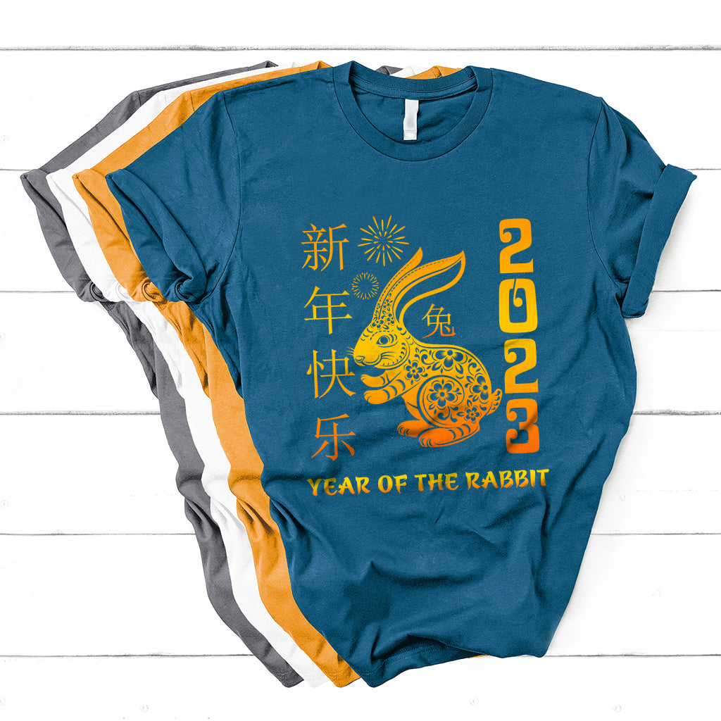 Happy Chinese New Rabbit Year 2023 Year Of The Rabbit T Shirt - Wonder Print Shop