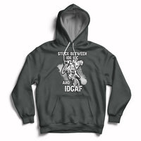 Stuck Between Idk Idc And Idgaf Bike Skull Biker Motorcross Dirt Bike Hoodie - Wonder Print Shop