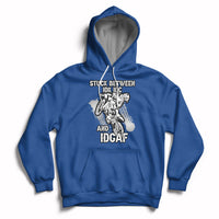 Stuck Between Idk Idc And Idgaf Bike Skull Biker Motorcross Dirt Bike Hoodie - Wonder Print Shop