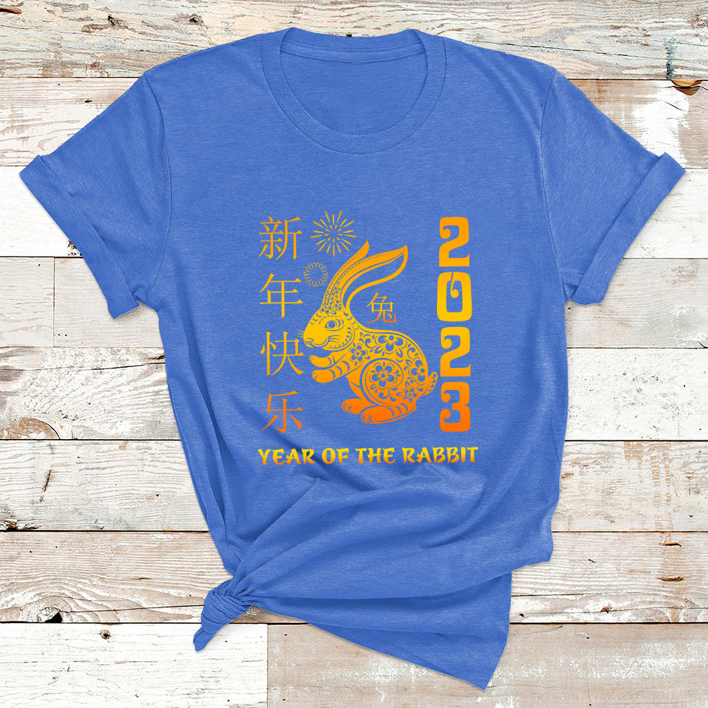 Happy Chinese New Rabbit Year 2023 Year Of The Rabbit T Shirt - Wonder Print Shop