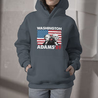 Washington Adams 1789 American Patriots Presidents Day US History US Pride Political Hoodie - Wonder Print Shop