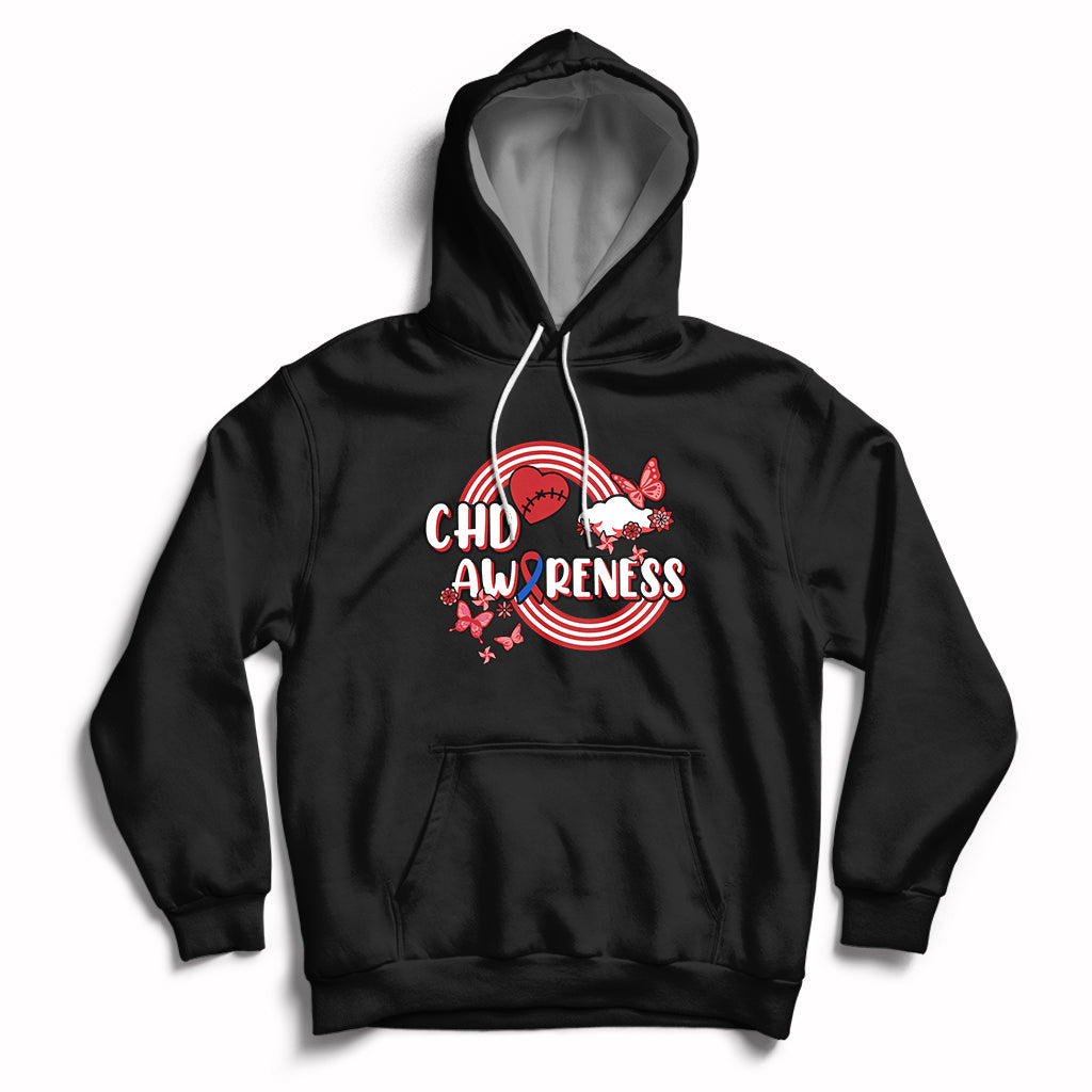 Rainbow CHD Congenital Heart Defect Awareness Heart Disease Hoodie - Wonder Print Shop