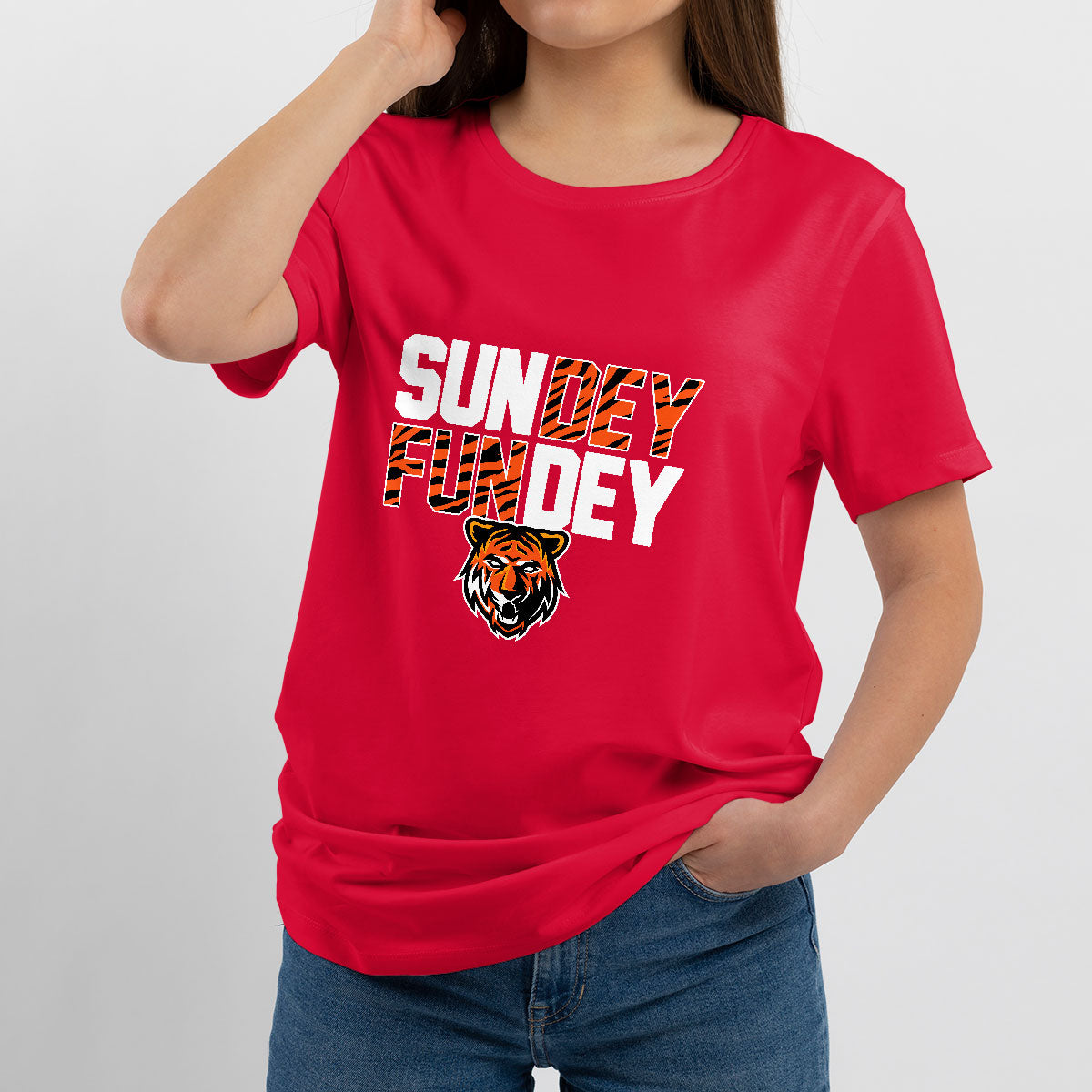 Sundey Fundey Fear Da Tiger Rule The Jungle King Of Da North T Shirt - Wonder Print Shop