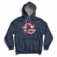 Rainbow CHD Congenital Heart Defect Awareness Heart Disease Hoodie - Wonder Print Shop