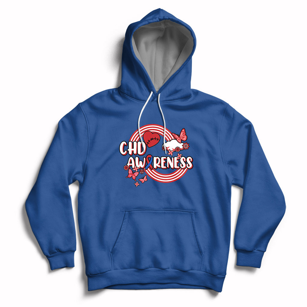 Rainbow CHD Congenital Heart Defect Awareness Heart Disease Hoodie - Wonder Print Shop
