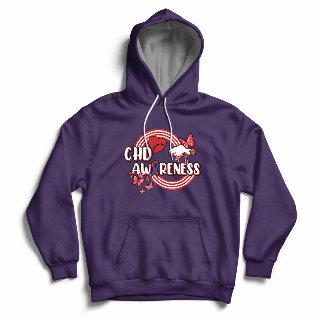 Rainbow CHD Congenital Heart Defect Awareness Heart Disease Hoodie - Wonder Print Shop