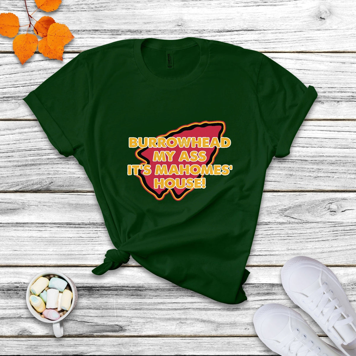 Funny Sarcastic Burrowhead My Ass Mock T Shirt - Wonder Print Shop