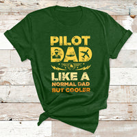 Funny Pilot Art For Dad Men Aviation Airplane Pilot T Shirt - Wonder Print Shop