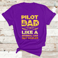Funny Pilot Art For Dad Men Aviation Airplane Pilot T Shirt - Wonder Print Shop