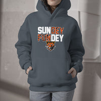 Sundey Fundey Fear Da Tiger Rule The Jungle King Of Da North Hoodie - Wonder Print Shop