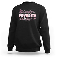 Cupid's Favorite Nurse Happy Valentines Day Groovy Retro Sweatshirt - Wonder Print Shop