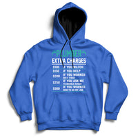 Funny Plumber Extra Charges Hourly Rate Plumbing Hoodie - Wonder Print Shop