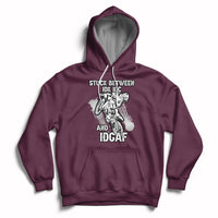 Stuck Between Idk Idc And Idgaf Bike Skull Biker Motorcross Dirt Bike Hoodie - Wonder Print Shop