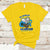 In March We Wear Blue For Colon Cancer Awareness CRC Blue Ribbon Blue Heart T Shirt - Wonder Print Shop