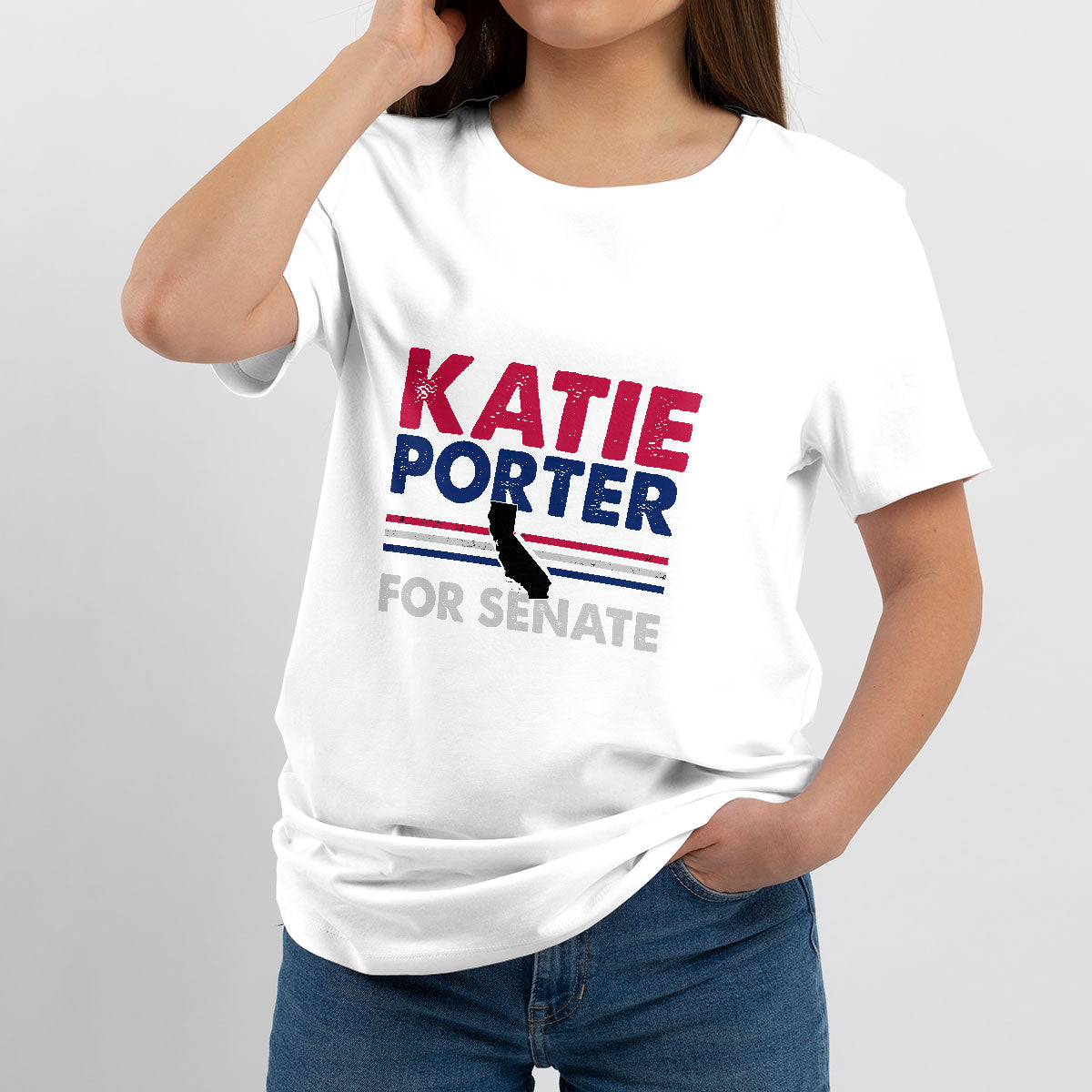 Katie Porter 2024 Whiteboard For Senate California Democrat T Shirt - Wonder Print Shop