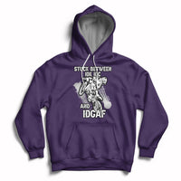 Stuck Between Idk Idc And Idgaf Bike Skull Biker Motorcross Dirt Bike Hoodie - Wonder Print Shop